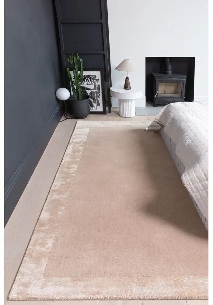 Béžový ručne tkaný koberec s prímesou vlny 160x230 cm Ascot – Asiatic Carpets