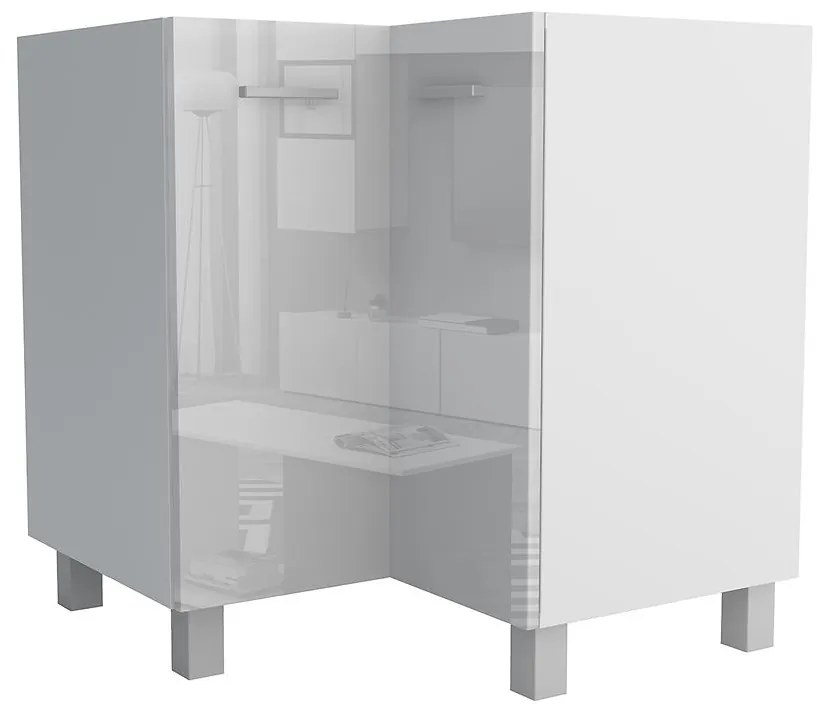 Kuchynská skrinka Lucjan 90/90 DN LUX biela