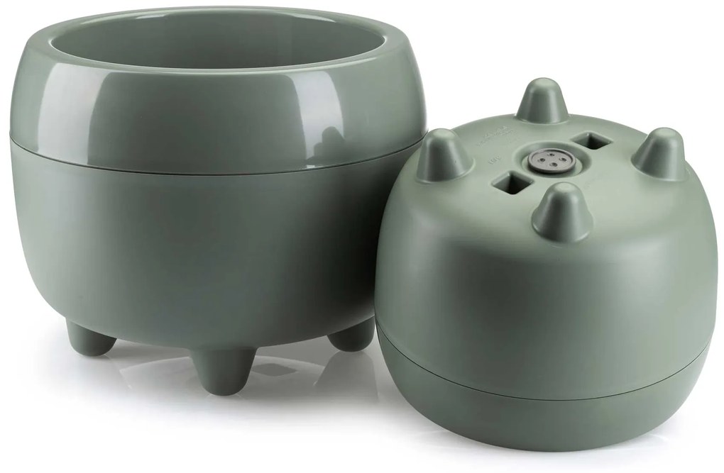 PLASTOVÝ KVETINÁČ BOTANICA 30X24 CM ZELENÁ