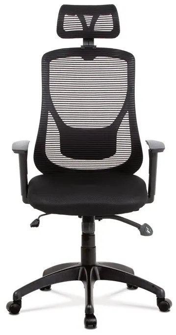 Autronic BONTEC Kancelárska stolička, synchrónny mechanizmus, čierna sieťovina, KA-A186 BK Farba: Čierna