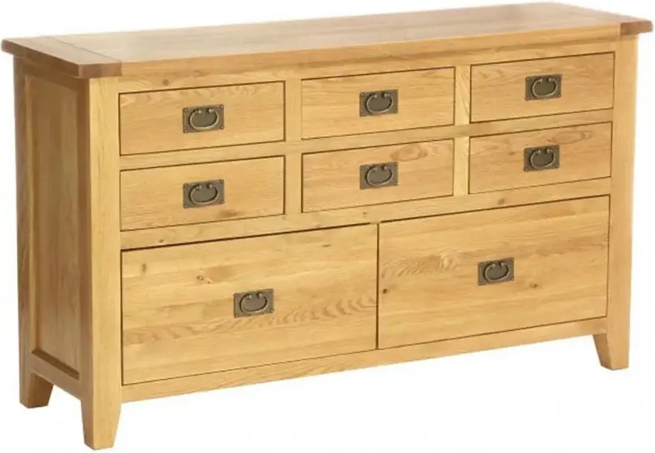 Komoda s 2 veľkými a 6 malými zásuvkami 150x45x87 cm