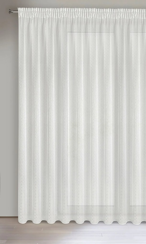 ZÁCLONA NA PÁSKE SIBEL 300 CM X 250 CM BIELA