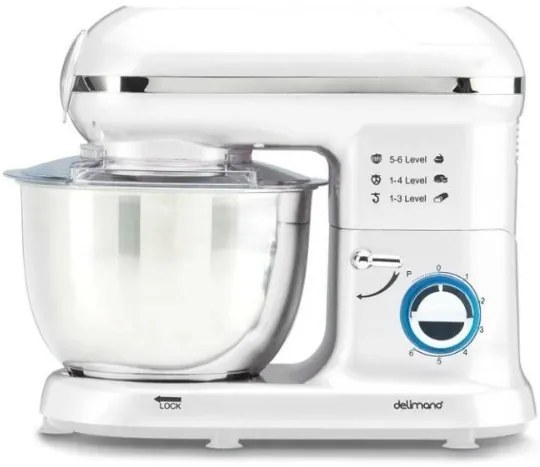 Kuchynský robot s kovovými prevodmi Delimano PRO SM-1519BM biely