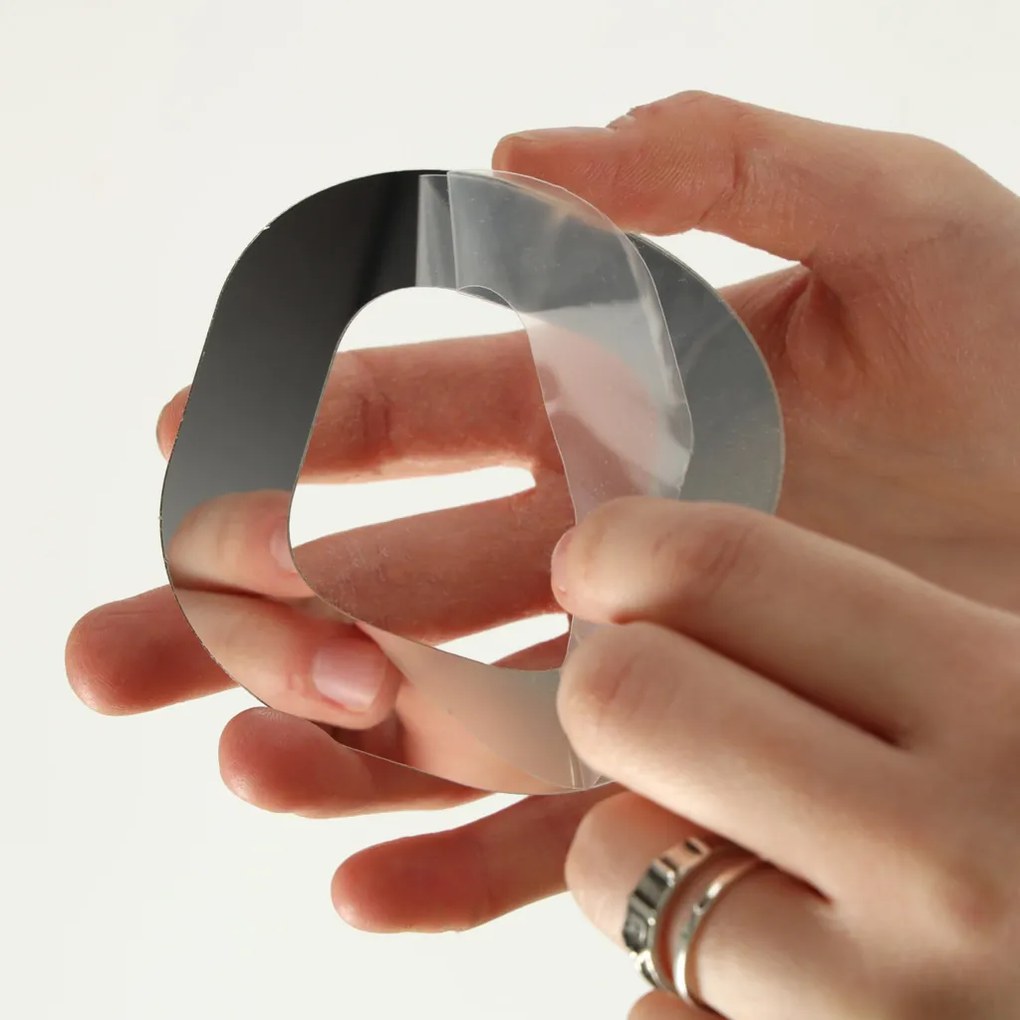 KIK Nástěnné hodiny velké 80-120cm stříbrné 12 číslic