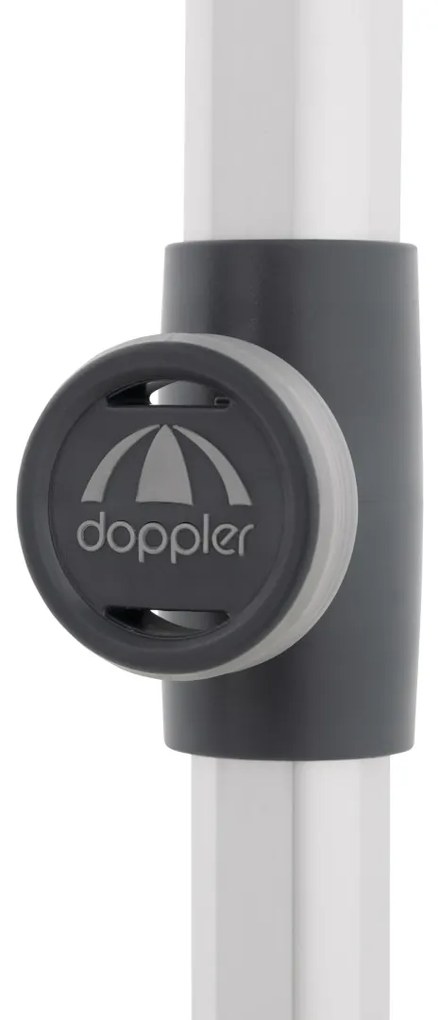 Doppler EXPERT 220 x 140 cm - slnečník s automatickým naklápaním čierny (kód farby 817), 100 % polyester