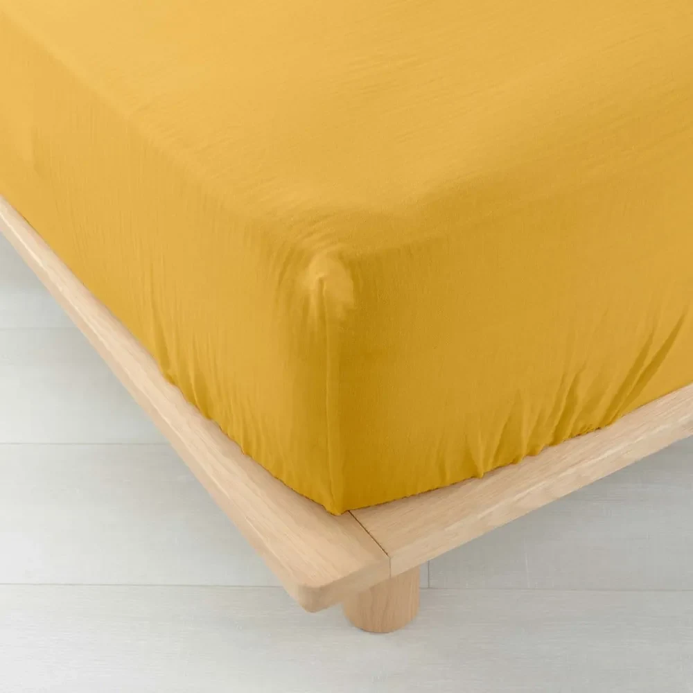 Žltá napínacia mušelínová plachta 140x190 cm Angelia – douceur d'intérieur