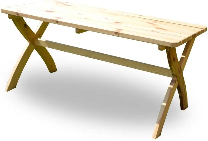 Záhradný drevený stôl STRONG prírodný FSC
