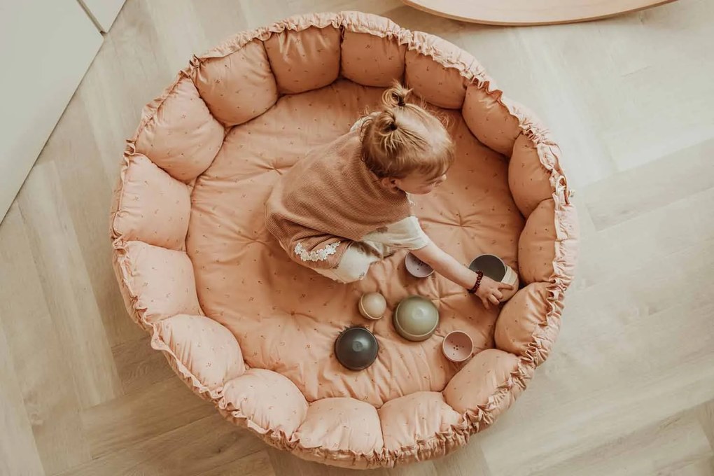 Play&Go Bloom detské hniezdo Organic Fleuri