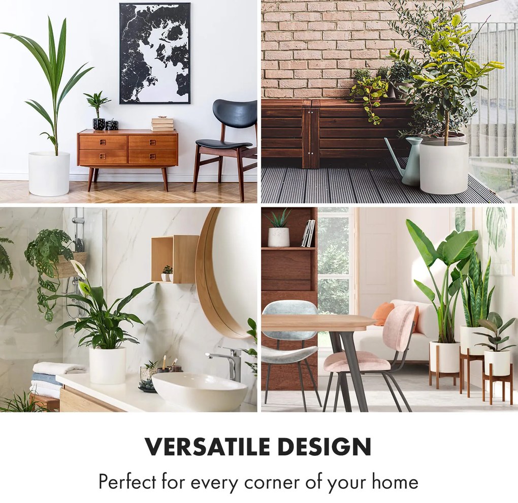 Fox & Fern Venlo, kvetináč, Polystone, interiér a exteriér, 3 veľkosti