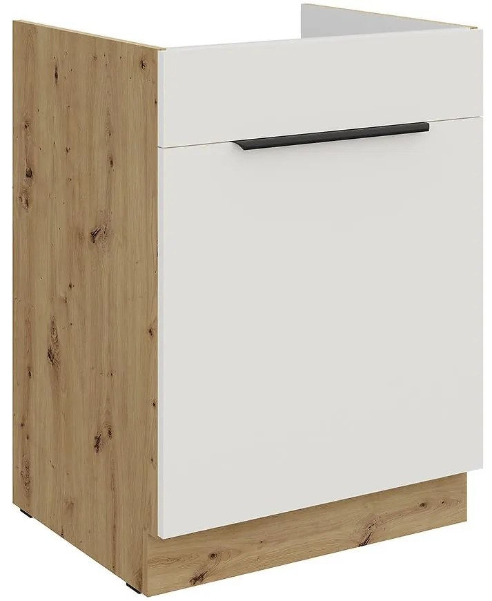 Kuchynská skrinka Aria-Wh/Ar Anti Fingerprint 60zl 1s Bb