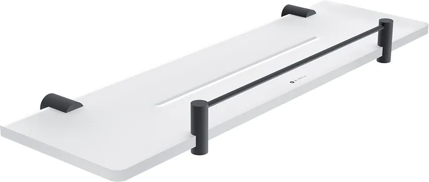 Nimco Polica IXI s ohrádkou, 40 cm BORMO čierna - BRC X440-X-90