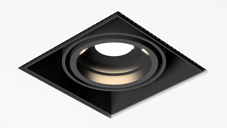 Trilum ARCH Zápustné svietidlo BOX R mini single GU5.3 (D)110mm x (Š)110mm x (H)117mm, čierny