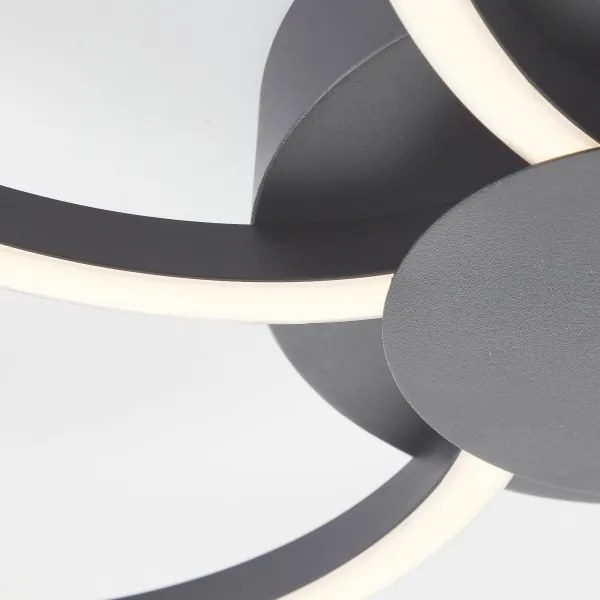 Brilliant - LED Stropné svietidlo FICO LED/32W/230V pr. 65 cm čierna