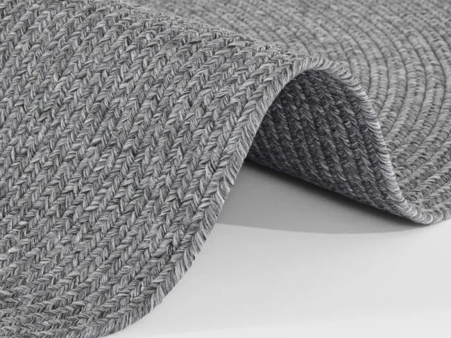 Koberec Hanse Home Braided Trenzado svetlosivý kruh