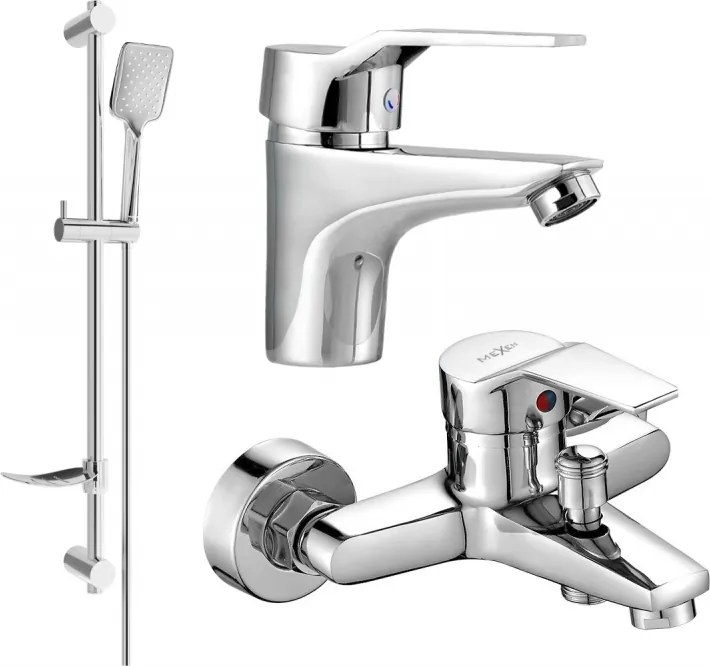 Mexen Caro DF62 vaňová súprava, chrómová - 746603DF62-00