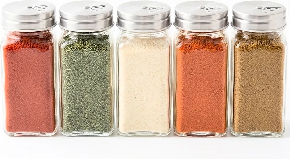 usporadejto.cz Sada 6ks hranatých koreničiek DUST, 3 veľkosti sypátka, 120ml