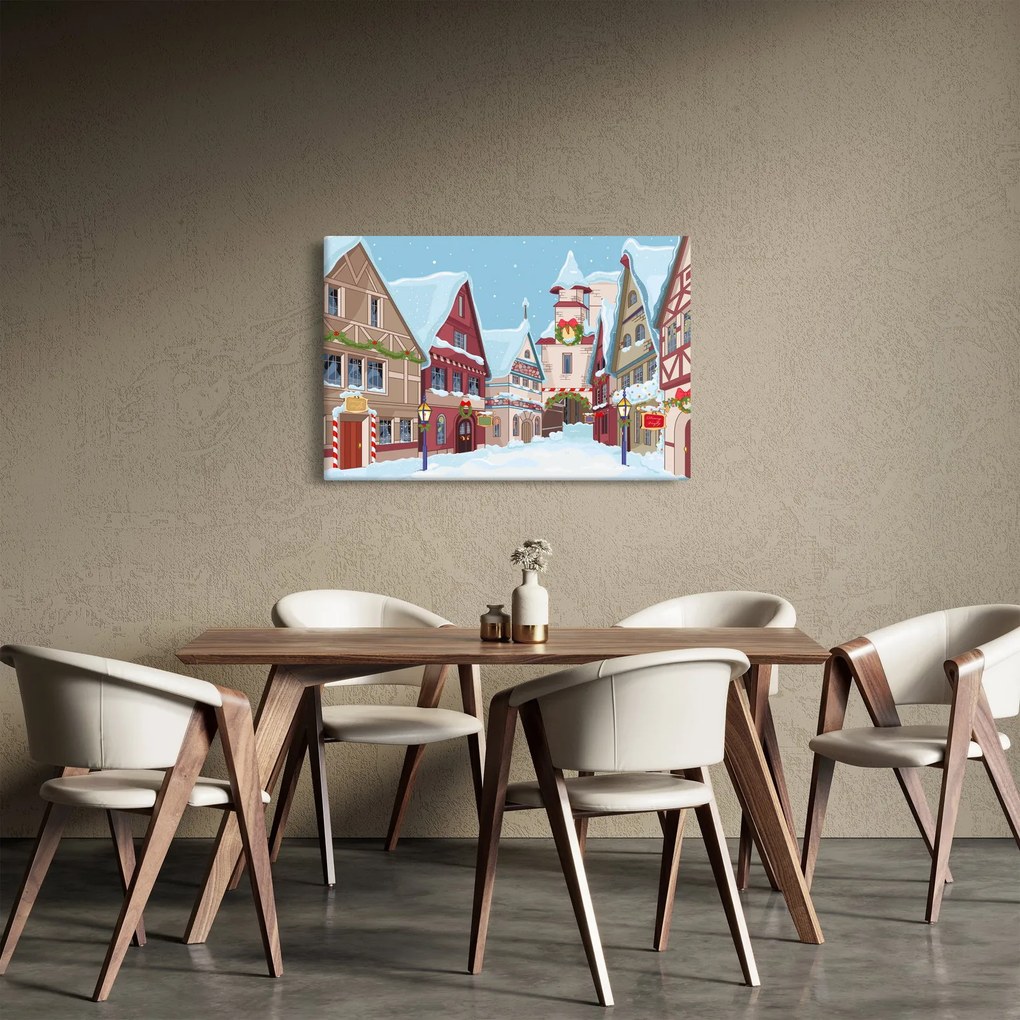 Obraz - Zimná ulička (90x60 cm)