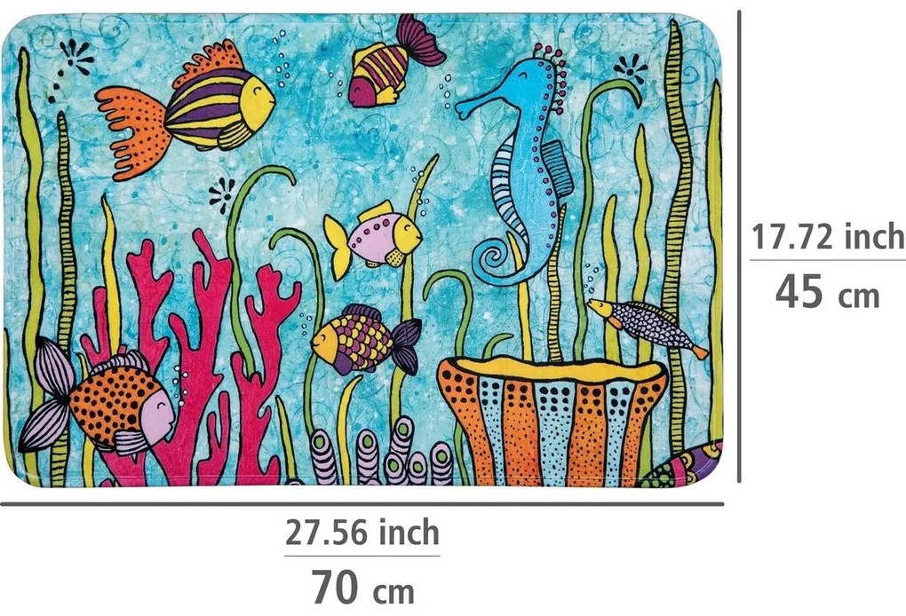 Wenko Kúpeľňová predložka Rollin'Art Ocean Life 45 x 70 cm