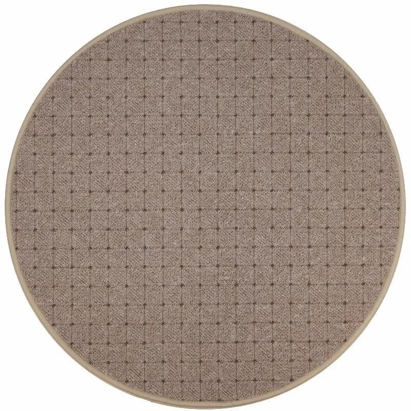 Condor Carpets AKCIA: 160x160 (průměr) kruh cm Kusový koberec Udinese béžový new kruh - 160x160 (priemer) kruh cm