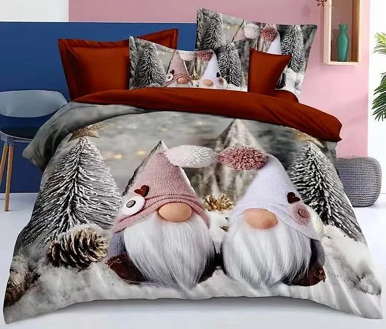 Obliečky Vianoce Z5 Bavlna 3-dielna súprava