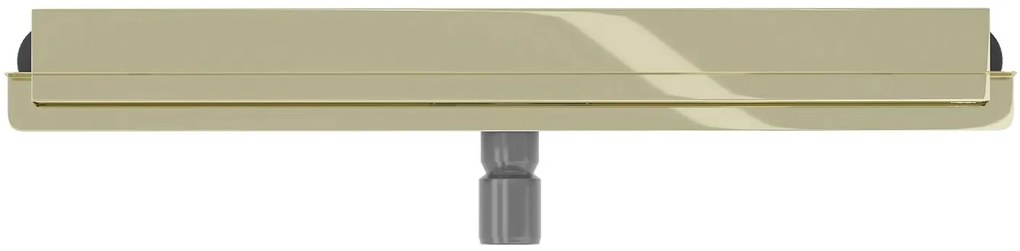 Sprchový žľab do steny MEXEN FLAT WALL 2v1 - zlatý, 1530060