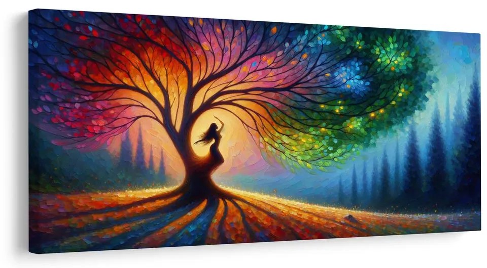 Obraz farebná harmónia stromu života