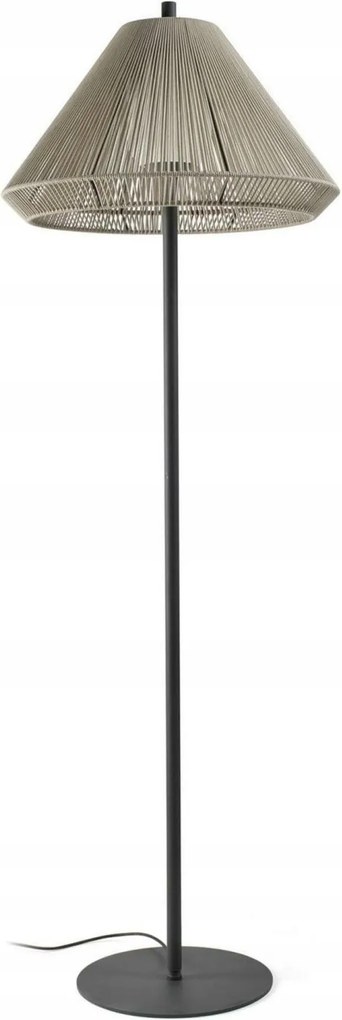 Faro Saigon Out 1950 C70 stojacia lampa, šedá/béžová