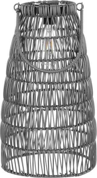 Set dvoch solárnych lampášov sivý PLA102 GREY (2 ks)