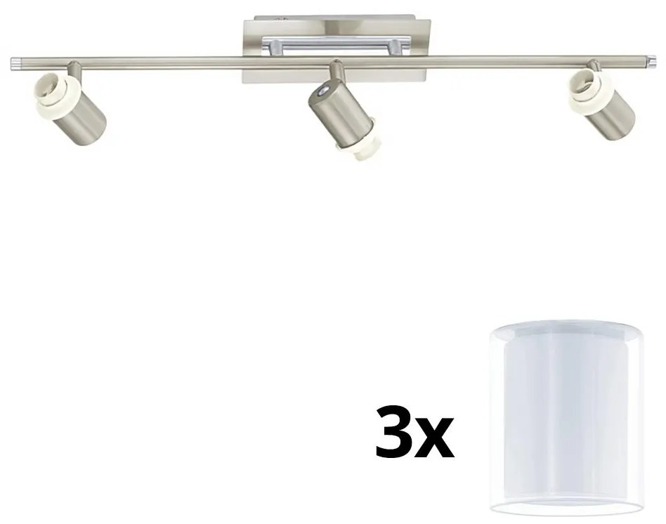 Eglo - LED Bodové svietidlo MY CHOICE 3xE14/40W/230V chróm/biela