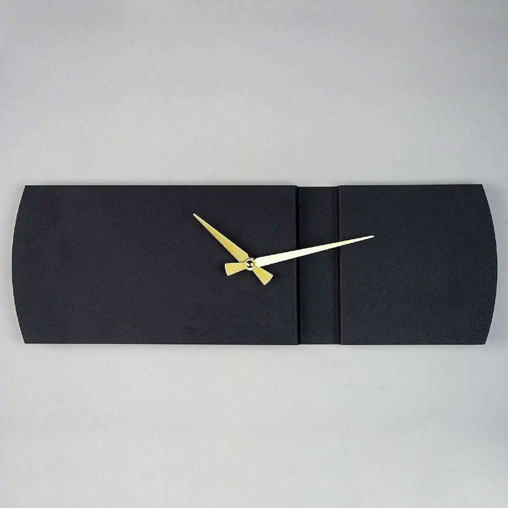 Nástenné hodiny Origami APS097, Black, 16 x 49 cm