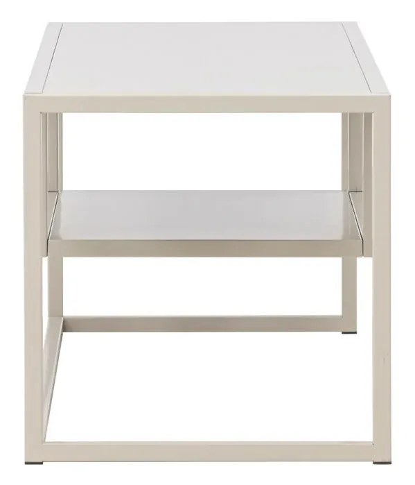 Kovový TV stolík RIVERSIDE 120x40cm, béžový
