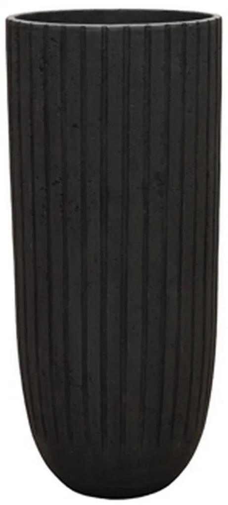 Polystone Lourdee Cylinder Smoke 31x70 cm