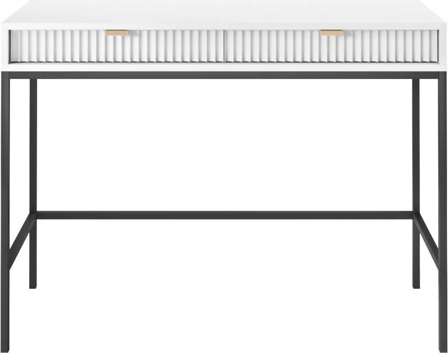 Toaletný stolík Nova bielo/čierny (T104), konzola do predsiene