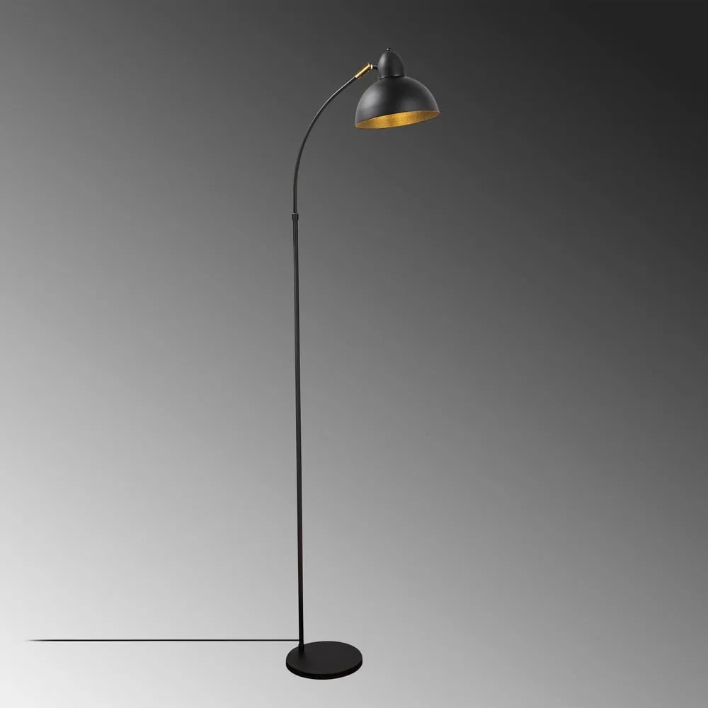 Stojacia lampa s kovovým tienidlom (výška 162 cm) Varzan – Opviq lights