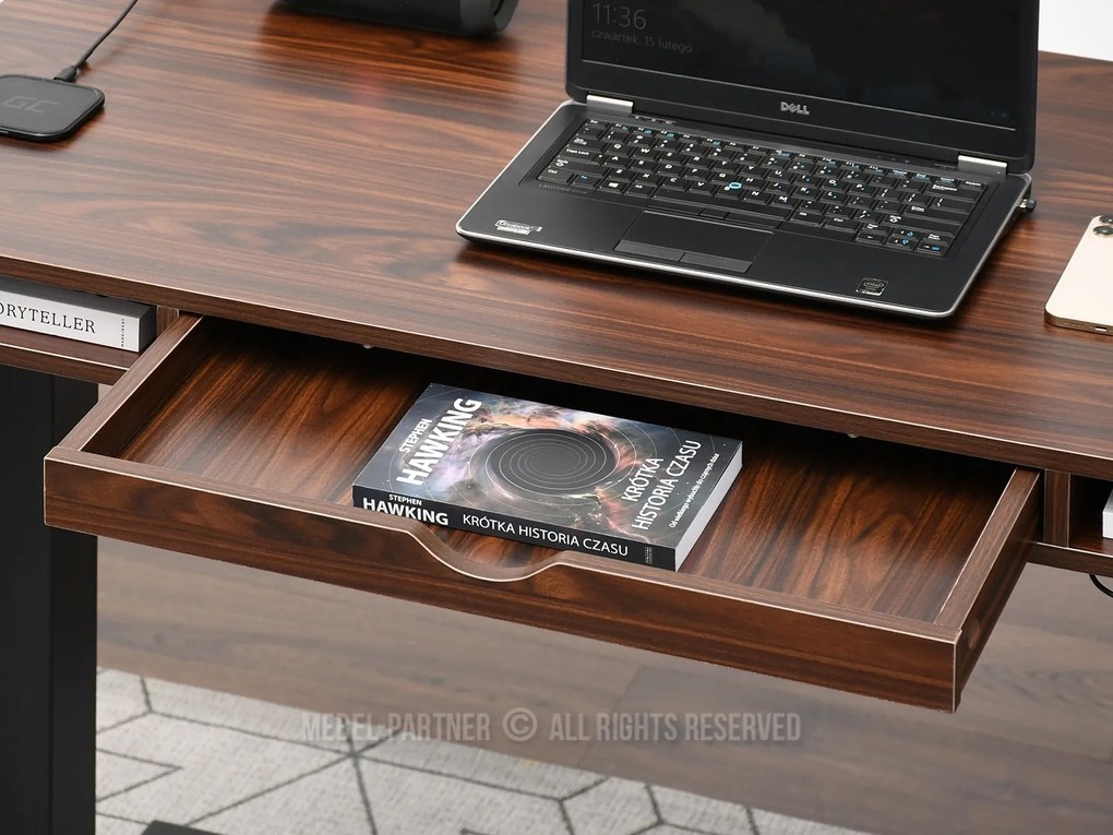 PC stolík Osto 120 (orech + čierna). Vlastná spoľahlivá doprava až k Vám domov. 1109828