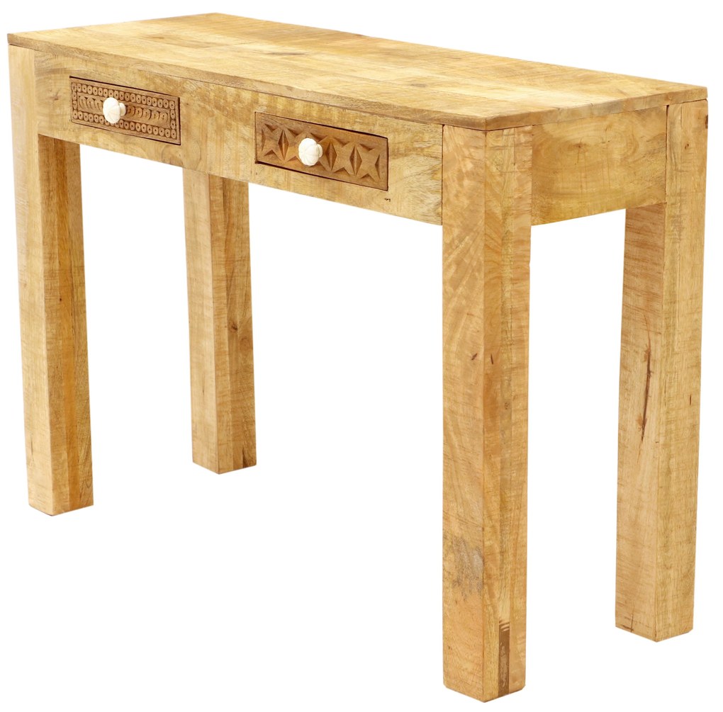 furniture-nabytek.cz - Drevený toaletný stolík z masívu mango 110x76x40