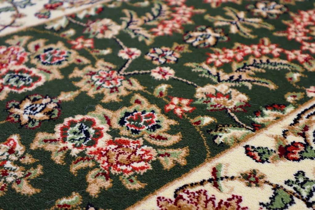 Berfin Dywany, AKCIA: 130x100 cm Behúň na mieru Anatolia 5378 Y (Green) - obšitý zo všetkých strán, zelená, chodba / predsieň