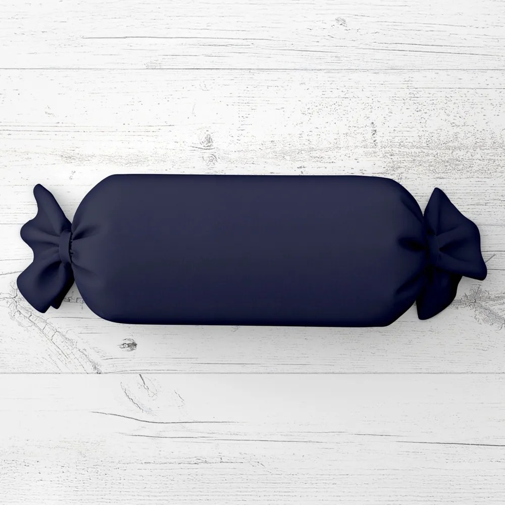 Biante Vankúš valec bonbon Rongo RG-055 Temne modrý 15x100 cm