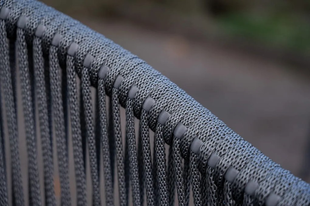 ZÁHRADNÝ / BALKONOVÝ SET BREVE ŠEDÝ 2 x KRESLO + STOLÍK