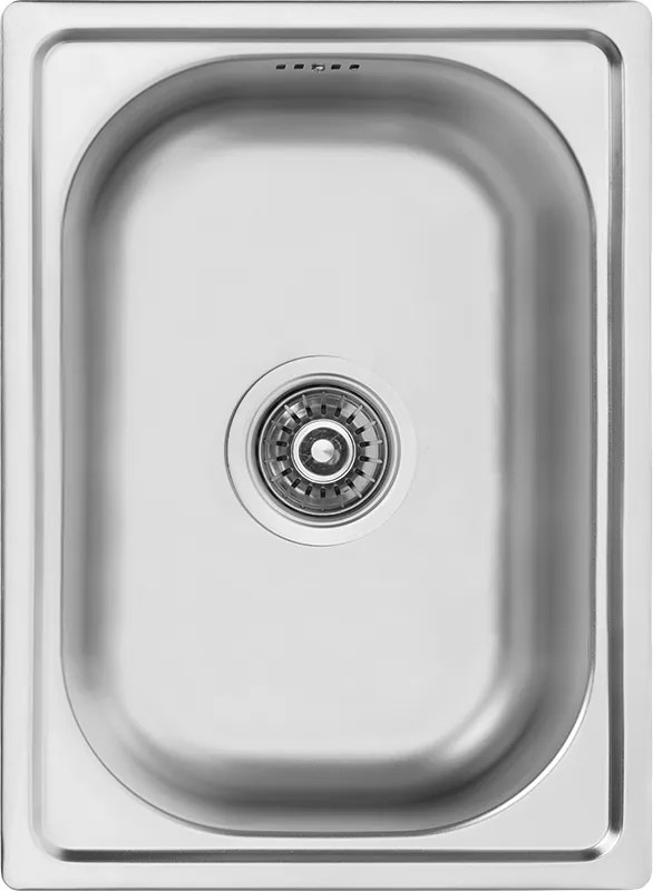 Kuchinox Mini, 1-komorový nerezový drez 350x480x195 mm, hladký dekor, oceľová, LAV-SKM_010T