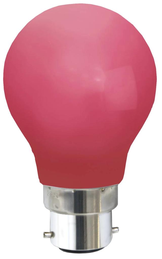 B22 0,9 W LED žiarovka, červená