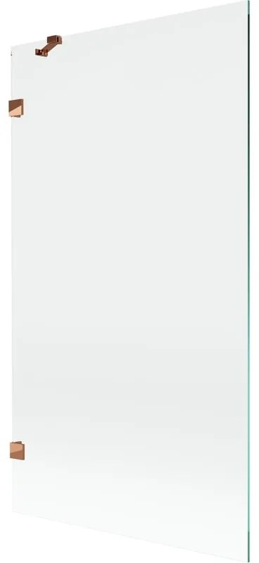 Mexen, Mexen Lunar 1-krídlová vaňová zástena 100 x 150 cm, transparentná, ružové zlato - 897-100-000-60-00