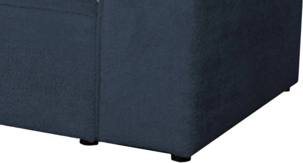 Pohovka John, modrá látka so štruktúrou