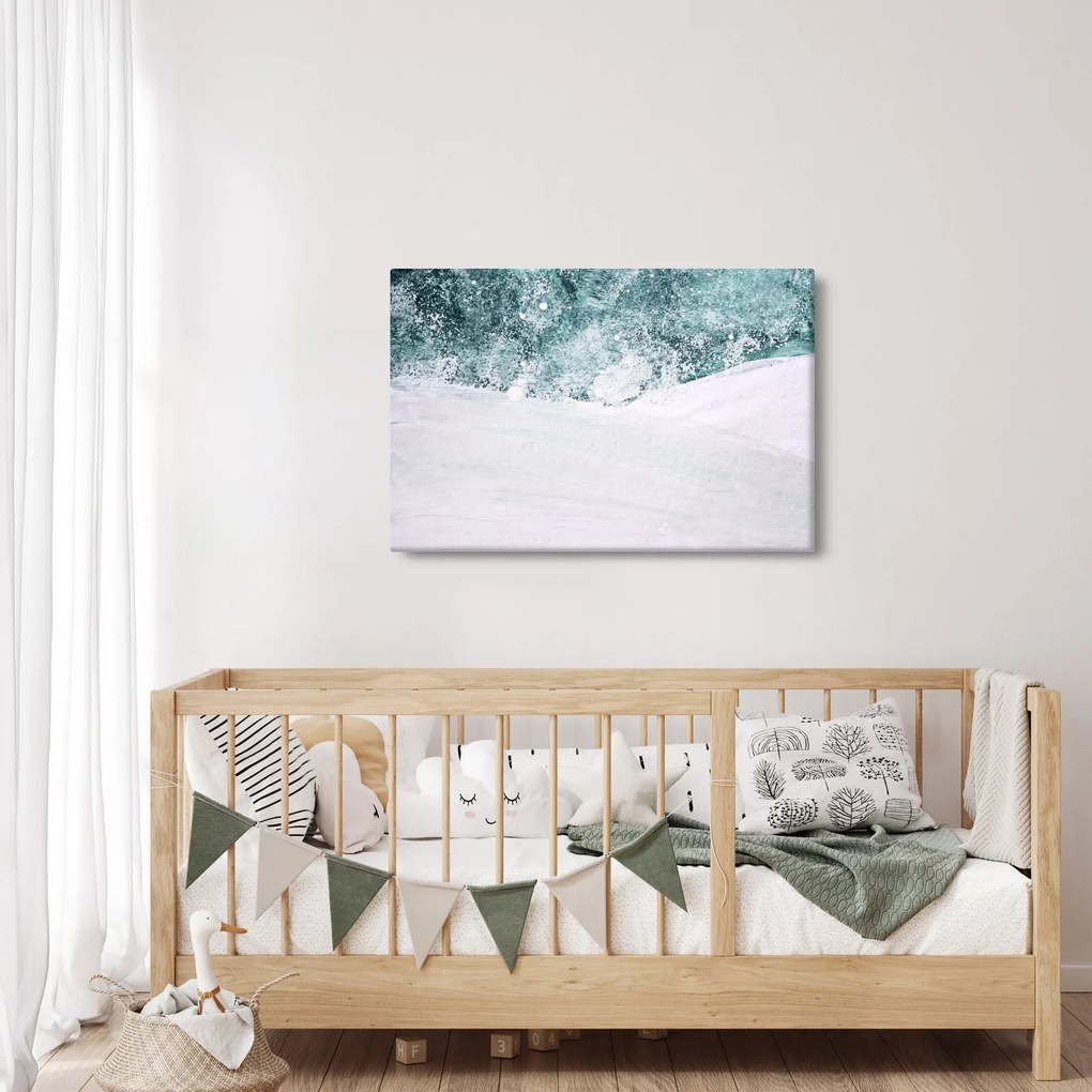 Obraz - Tyrkysová abstrakcia (90x60 cm)