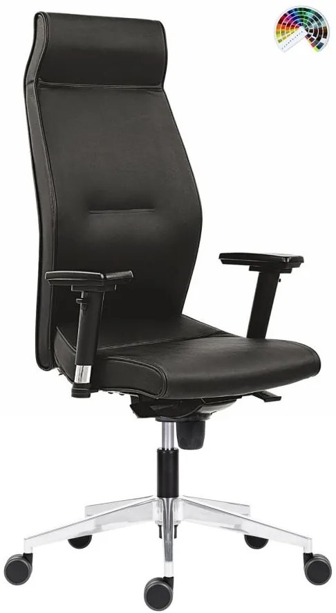 ANTARES Manažérska kancelárska stolička 1800 LEI čalúnenie KOŽA LEATHER