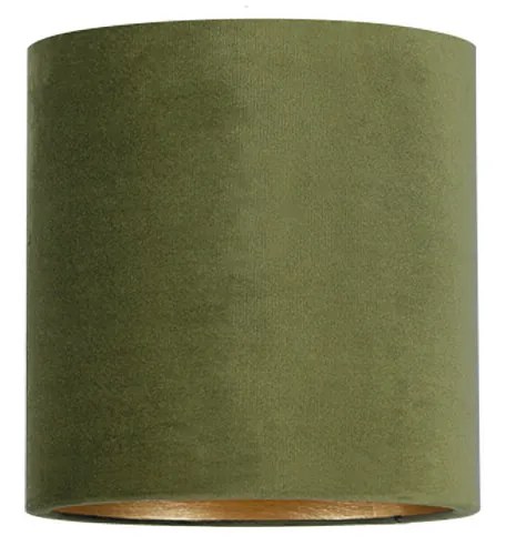 NOWODVORSKI Moderné textilné tienidlo PETIT A, okrúhle, zelená/zlatá