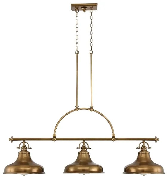 Quoizel QZ-EMERY3P-WS - Luster na reťazi EMERY 3xE27/100W/230V mosadz