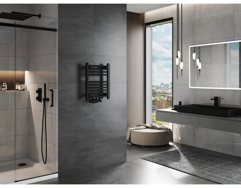 Mexen Mars, vykurovacie teleso 500 x 400 mm, 178 W, čierna, W110-0500-400-00-70