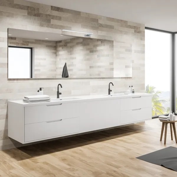 LED Kúpeľňové nástenné svietidlo SHINE LED/11W/230V 45 cm IP44 lesklý chróm