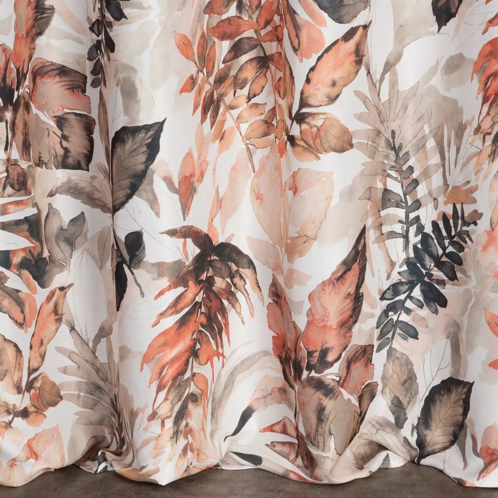 ZÁVES NA KRÚŽKOCH ADELINE 140X250 CM VZOROVANÁ